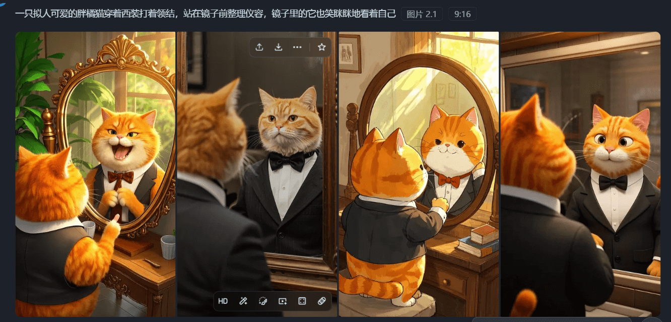 AI生成分镜头，AI图片生成，AI视频生成，AI生成橘猫视频